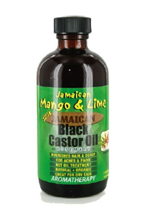 JAMAICAN MANGO & LIME Black Castor OIl - ROSEMARY (4oz)
